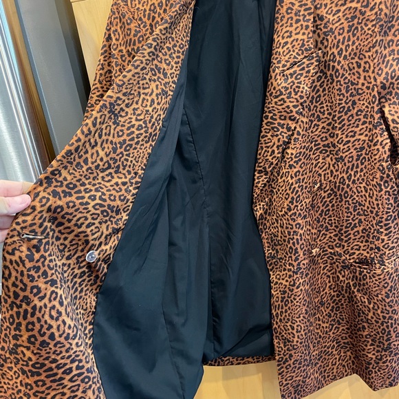 WORN ONCE! INC leopard blazer - Picture 6 of 10